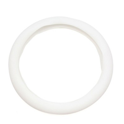 X-Autohaux 12.6" Outer Dia Car Rubber Antislip Comfortable Steering Wheel Cover White