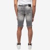 RAW X Men's Denim Shorts, Rips Distress Frayed Cut Off Slim Fit Jeans Short - 2 of 4
