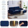 83" Modern Velvet Upholstered Sectional Sofas Couch-ModernLuxe - 3 of 4