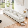 Modern Cloud Sofa for Living Room, Soft & Comfy Chenille Upholstered 2/3/4-Seat Couch with Lumbar Pillows & Throw Pillows - ModernLuxe - 2 of 4