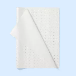8ct Foil Dotted Pegged Tissue Paper White - Spritz™