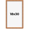 PosterPalooza | Classic Brown Picture Frame - UV Acrylic, Foam Board Backing, Hanging Hardware - 2 of 4