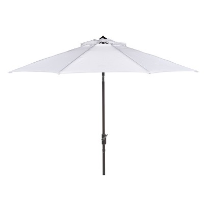 8.4' Round UV Resistant Ortega Umbrella White - Safavieh