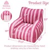 JOYRACER Teddy Fabric Bean Bag Lazy Sofa with Side pockets for Adults and Kids, Cute Accent Sofa Chair Living Room,Bedroom Dorm Reading - 2 of 4