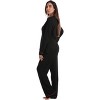 Just Love Women’s Cotton Pajama Set – Long Sleeve Top & Sleep Pants with Pockets – Soft Jersey Knit - 2 of 3