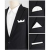 INSPIRE CHIC Men's Wedding Party Solid Color Self-Folded Pocket Squares - 4 of 4