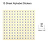 Unique Bargains Scrapbooking Crafts Round Self-Adhesive Alphabet Letter Stickers 15 Pcs - 2 of 4