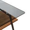 GlasFlength End Tables Contemporary Accent Furniture with Sleek Design for Modern Living Rooms, Multicolored,38.58”*22.84”*16.73" - 4 of 4