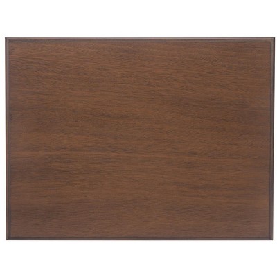 Cassie Brown Wood Rectangular 3-Shelf Accent Table