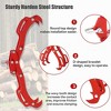Log Lifting Tongs, Serrated Claw Hook Log Tongs, Heavy Duty Steel Swivel Dragging Tong with Handles for Tractors, Trucks, Forklifts - 3 of 4