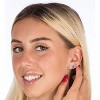 Harry Potter Gold and Silver Plated Stud Earrings Sets HP, Deathly Hallows, and Golden Snitch- 3 Pairs - 3 of 4
