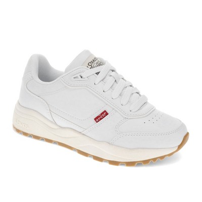 Levi's Womens Skye Synthetic Leather Casual Lace Up Sneaker Shoe