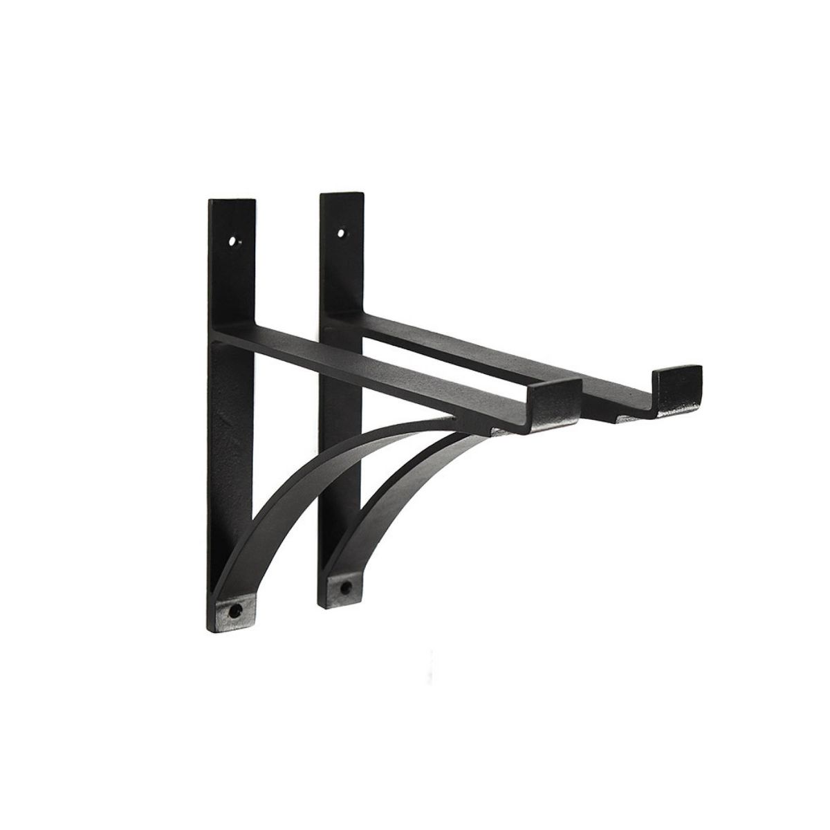ACHLA Designs 2pc Rockwood Bracket Black 1.25"x12.5"
