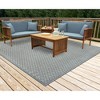 Liora Manne Carmel  Indoor/Outdoor Rug  Aqua.. - 3 of 4