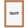 PosterPalooza | Classic Brown Picture Frame - UV Acrylic, Foam Board Backing, Hanging Hardware - 2 of 4