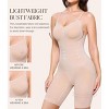 NEBILITY Waist Trainer Bodysuit for Women Tummy Control Shapewear Round Neck Seamless Butt Lifter Full Body Shaper - 3 of 4
