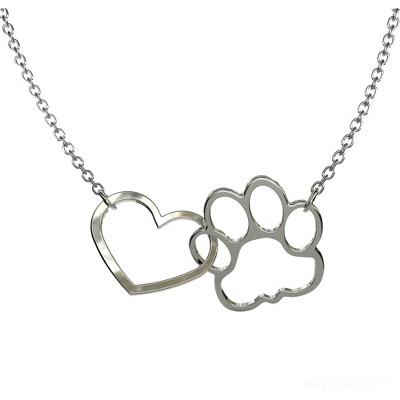 Silver Dog newest Paw Necklace, cat Paw Necklace, bear paw necklace, pet lover necklace, dog necklace, Dog Paw Jewelry, wedding jewelry, gift