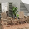 WestinTrends 3 Piece Set Outdoor Modern Rocking Chairs with Square Side Table - image 2 of 4