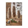 tagltd Minky Fleece Christmas Tree Decorations for Tabletop or Mantel Tall Taupe, 16.5 - image 2 of 2