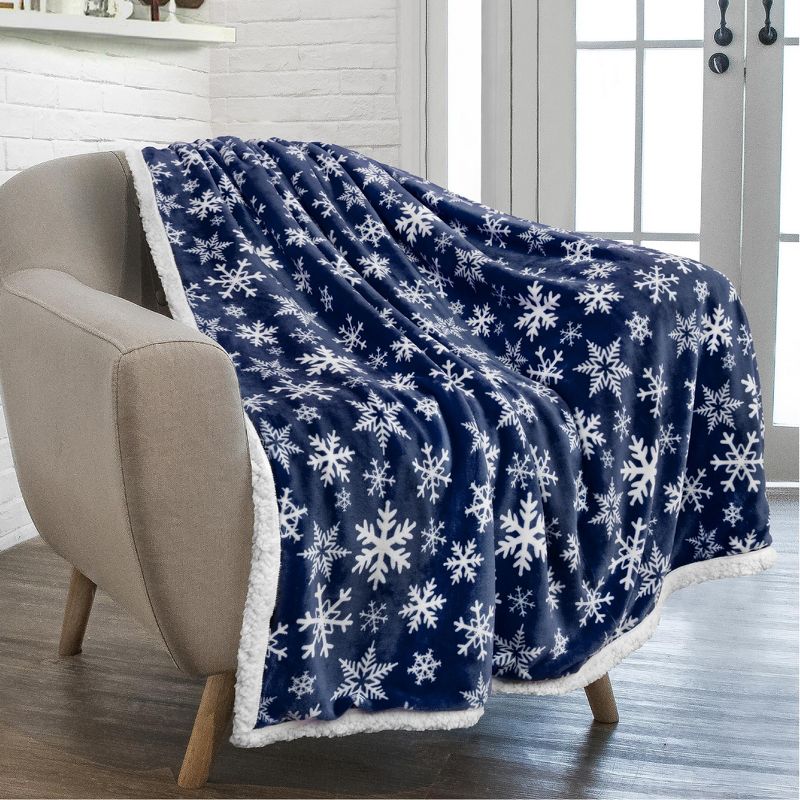 PAVILIA Soft Fleece Blanket Throw for Couch, Lightweight Plush Warm Blankets for Bed Sofa with Jacquard Pattern, 1 of 10