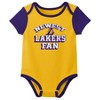NBA Los Angeles Lakers Infant Boys' 3pk Bodysuit Set - 2 of 4