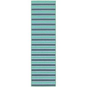Oriental Weavers Meridian 9652F Blue/ Green Indoor/Outdoor Area Rug - 2'3" x 7'6" - 1 of 4