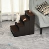 PawHut Pet Stairs, Small Pet Steps with Cushioned Removable Covering for Dogs and Cats Up To 22 Lbs. - 2 of 4
