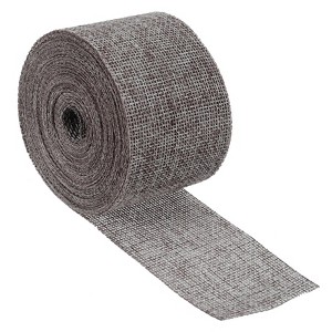 Unique Bargains DIY Party Roll Wrapping Decoration Soft Burlap Fabric Wired Ribbon - 1 of 4