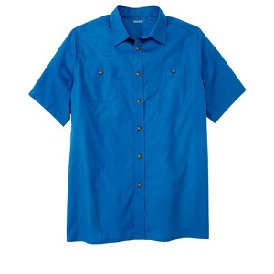 KingSize Short-Sleeve Pocket Sport Shirt - 1 of 4