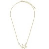 SHINE by Sterling Forever Delicate CZ Constellation Pendant Necklace Gold Aquarius - 2 of 4