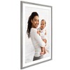Americanflat 28x40 Picture Frame with Polished Plexiglass, Use as 24x36 Frame with Mat or 28x40 Frame Without Mat, Hudson Collection, Grey Wood - 4 of 4