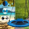 Hotraffy Saucer Tree Swing 40 Inch 600lb Weight Capacity with 2pcs Hanging Straps, 900D Oxford Fabric Waterproof Durable Steel Frame (Blue) - 2 of 4