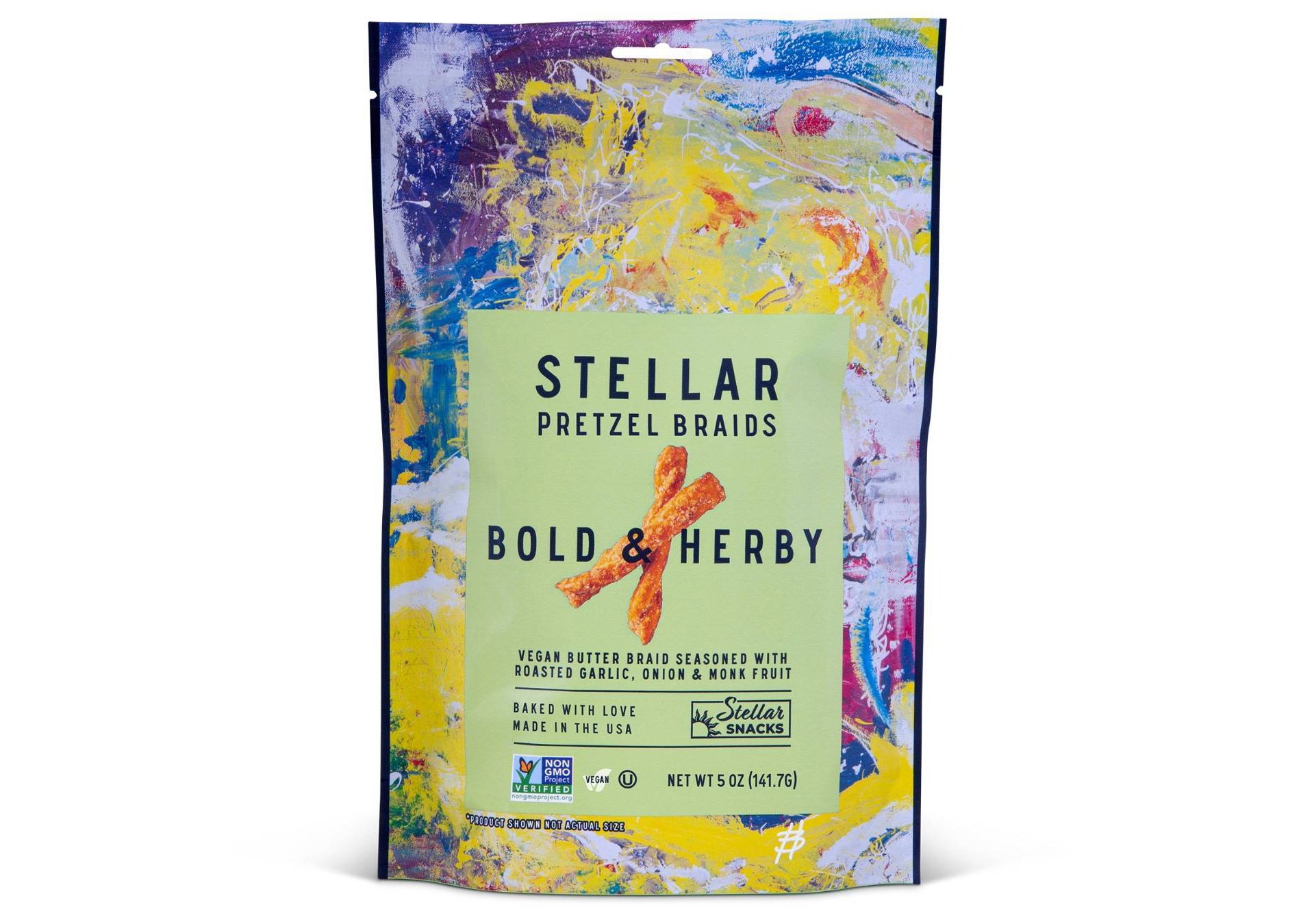 Stellar Snacks Bold & Herby Pretzel Braid - 5oz