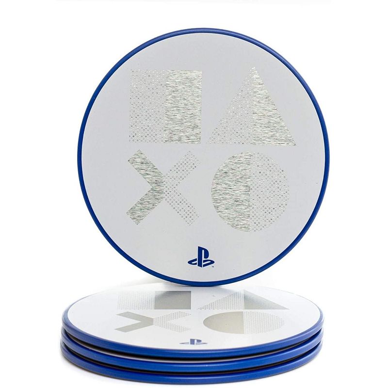 Paladone Products Ltd. PlayStation PS5 Metal Drink Coasters | Set of 4, 1 of 5
