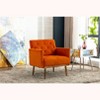 LOVMOR Modern Accent Chair w/Rose Golden feet & Upholstered,leisure single sofa for Living Room Bedroom Office - 2 of 4