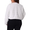 Agnes Orinda Women's Plus Size Fashionable Fluffy Open Front Cropped Faux Fur Winter Jacket - 4 of 4