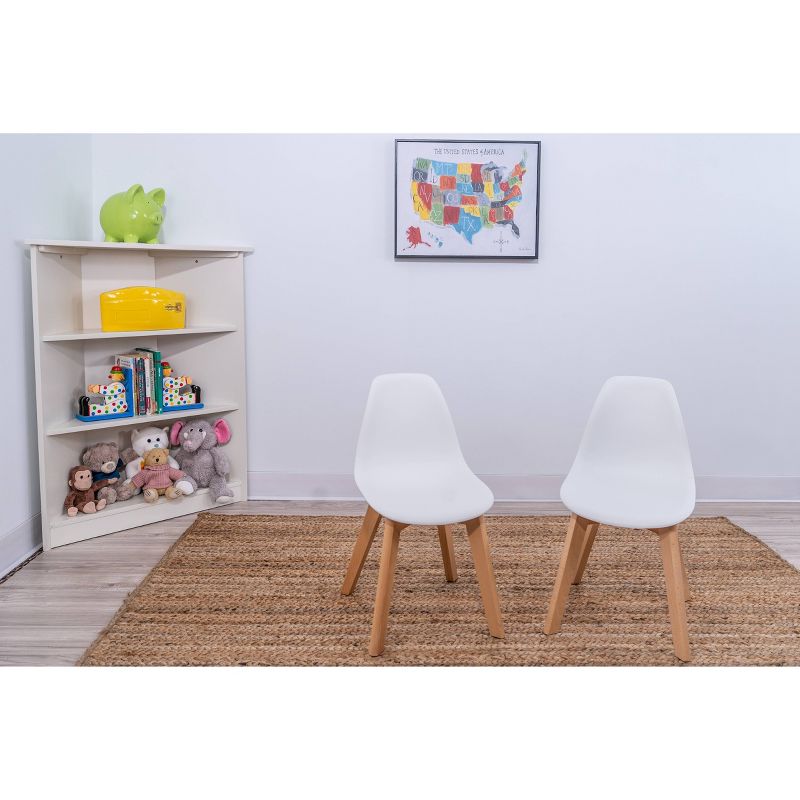 3pc Modern Kids' Round Table and Chair Set - Gift Mark, 3 of 4