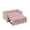 Sofa Bed Couch, Convertible Sofa Bed With Tufted Back & Seat, 3-angle Adjustable Backrest, Modern Lounge Chaise For Living Room Bedroom Home Office - 4 of 4