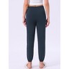 INSPIRE CHIC Womens Cotton Pajamas Drawstring Elastic Waist Striped Pants with Pockets - 4 of 4