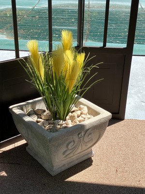 Collections Etc Faux Pampas Grass Picks - Set Of 3 - Outdoor Or Indoor  Decorative Accent : Target