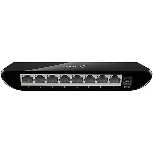 TP-Link TL-SG1008D 8-Port Unmanaged Gigabit Network Switch Black Manufacturer Refurbished - 1 of 3