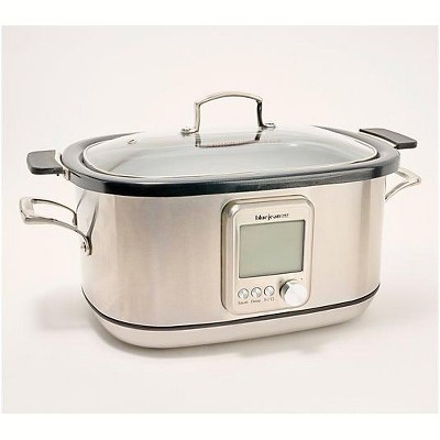 Blue Jean Chef 208oz Digital Multi-Function Nonstick Slow Cooker Refurbished Silver