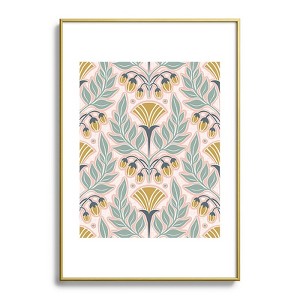 Heather Dutton La Floraison Blush Pink Metal Framed Art Print - Deny Desings - 1 of 3