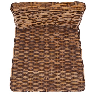 Natural Rattan and Mango Wood Dining Side Chair Set