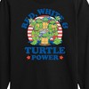 Boys' - Teenage Mutant Ninja Turtles - Red White Turtle Power Long Sleeve Graphic T-Shirt - 2 of 4