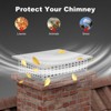 304 Stainless Steel Chimney Cap Cover - Adjustable Fireplace Flue Vent Top with Metal Strips, Screws & Gloves Included - 4 of 4