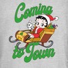 Juniors Womens Betty Boop Christmas Coming to Town Pudgy T-Shirt - image 2 of 4