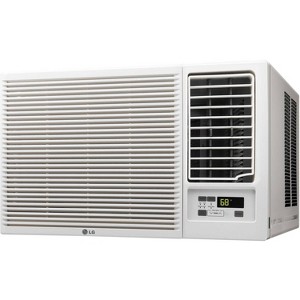 LG Electronics 23 000 BTU 230V Window Mounted Air Conditioner LW2416HR with 11,600 BTU Supplemental Heat Function: 1200-1500 sq. ft. Coverage - 1 of 3