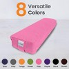 Sol Living Yoga Bolster Pillow with Removable Cover Rectangle - 3 of 4
