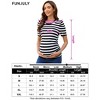 maternity dress Women's Maternity Floral  Puff Sleeve Tunic Blouse - 4 of 4